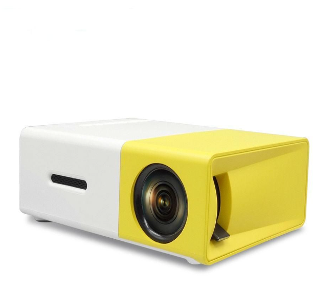 Nearly New Portable YG300 Mini LED Projector - Yellow -- A48177