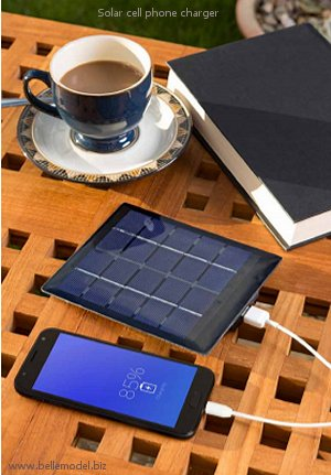 Gezina: Solar charger for cell phones - small - portable