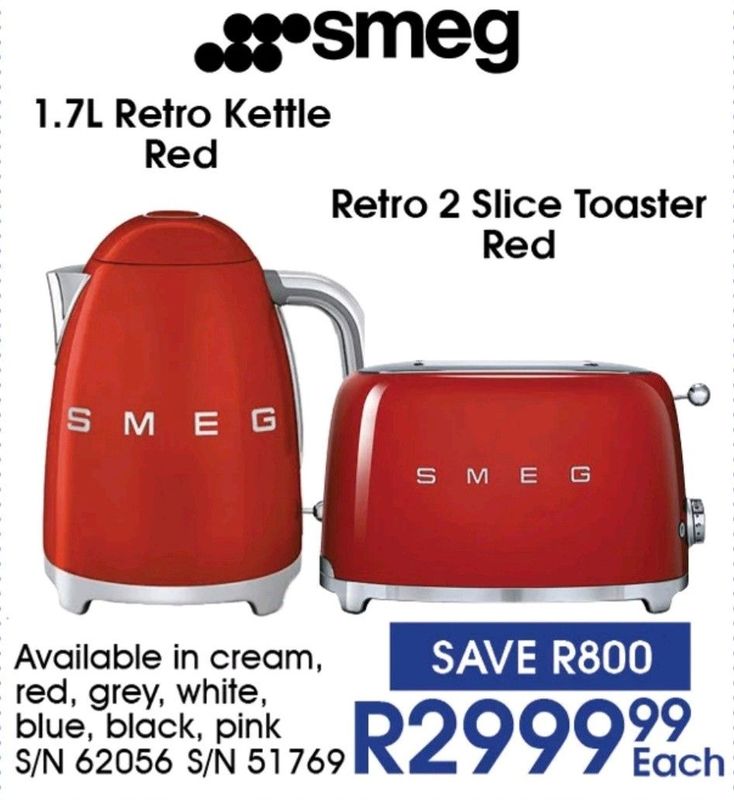 Smeg Toaster/ Kettle