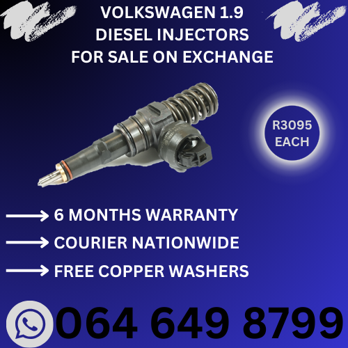 Volkswagen 1.9 diesel injectors for sale on exchange 6 months warranty free copper washers