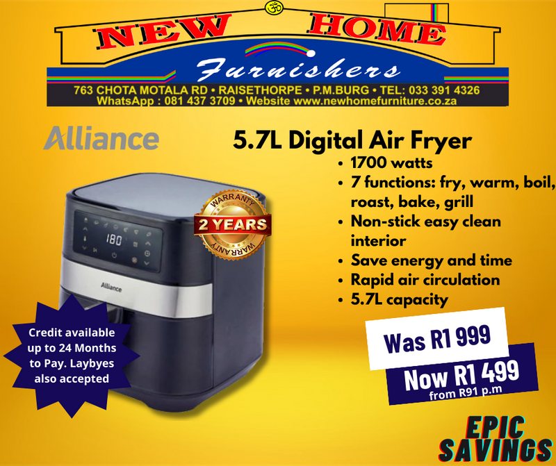 Airfryers on Sale - New Home Furnishers - April Bonanza Sale