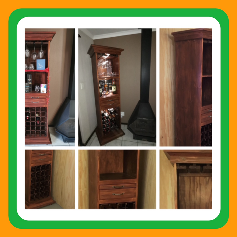 Liquor   and or wine cabinet Cottage series 1900 version 2 - Stained
