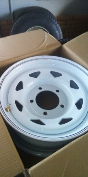 New 16 inch Land Cruiser white steel rims in 5 hole, 5x150pcd.