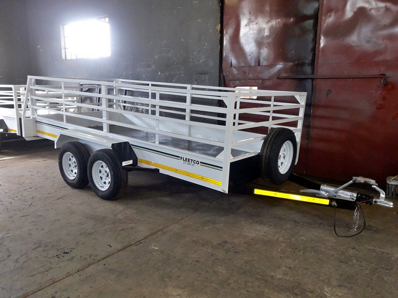 Fleetco 4m double axel with single brake 1.5 ton utility trailer