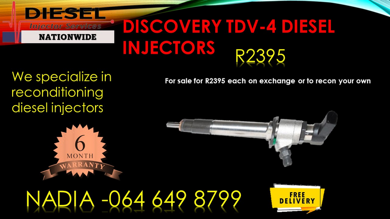Discovery TDV6 diesel injectors for sale on exchange we give a 6 months warranty