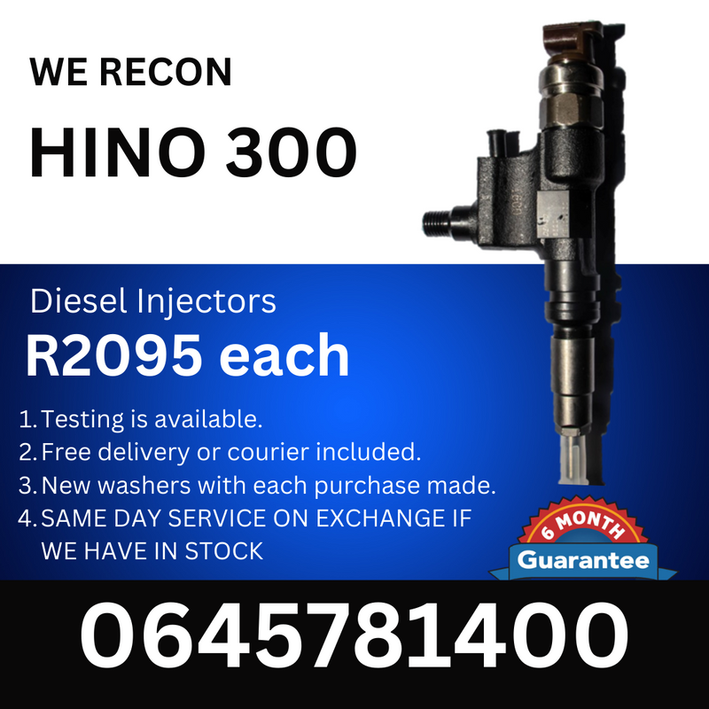 Hino 300 diesel injectors for sale