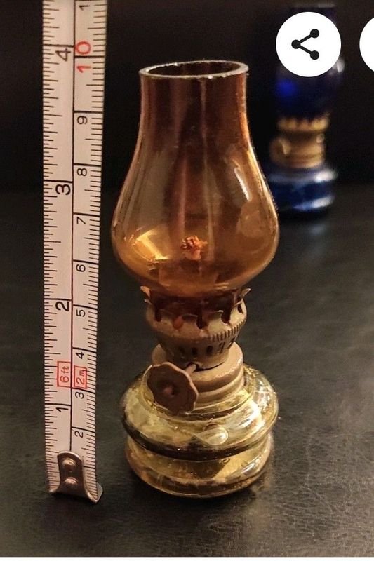 Antique Mini Alcohol or Oil lamps. 60S - 70S