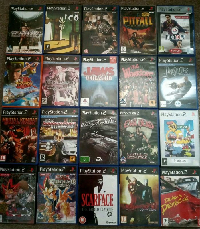Original Vintage PS2 games for sale.