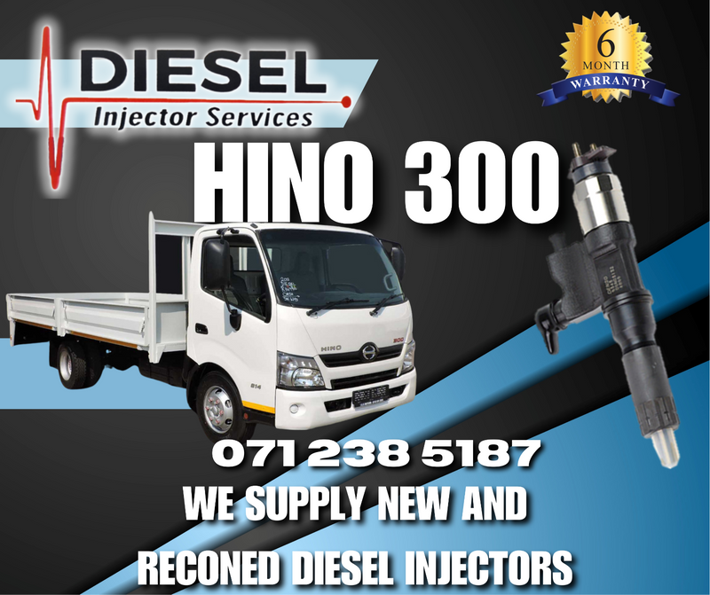 HINO 300 DIESEL INJECTORS FOR SALE OR RECON