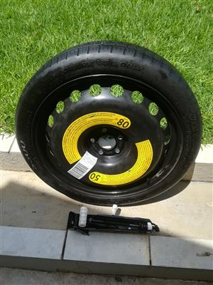 AUDI AND VW BISCUIT SPARE WHEEL AND TYRES FOR SALE