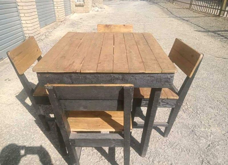 Wooden tables and chairs for sale