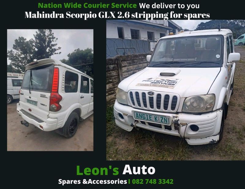 Mahindra scorpio stripping for spares