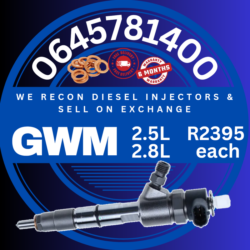 GWM 2.5L or 2.8L Diesel Injectors for sale