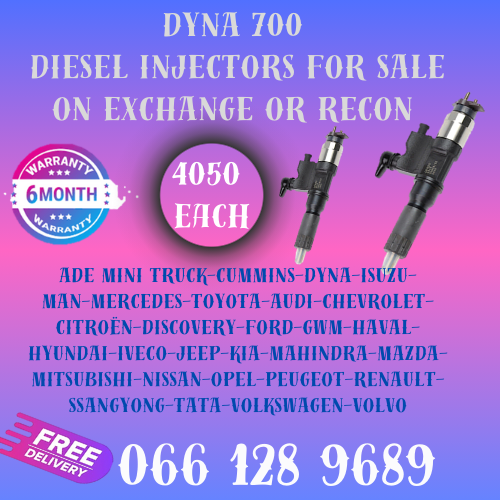 DYNA 700 DIESEL INJECTORS FOR SALE ON EXCHANGE WITH FREE COPPER WASHERS AND 6 MONTHS WARRANTY