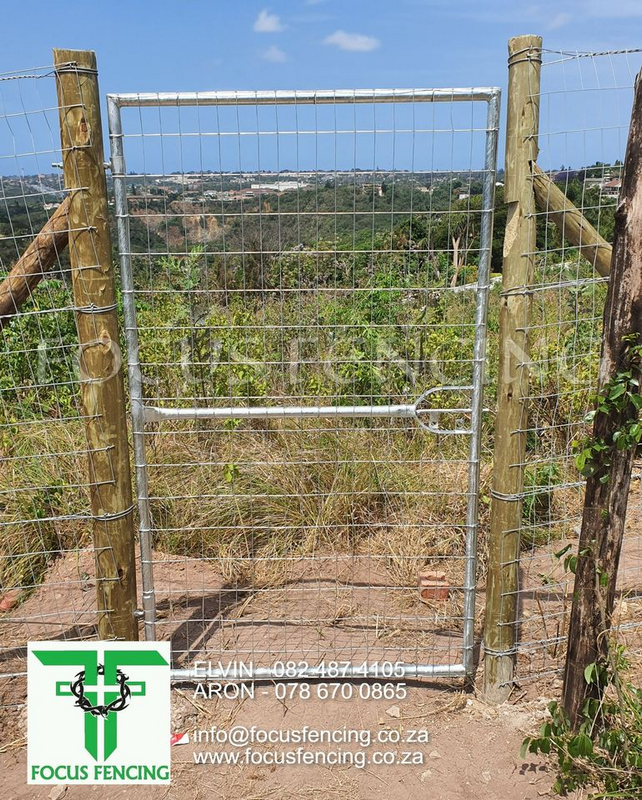 HOT DIPPED GALVANIZED PEDESTRIAN GATE WITH WELD MESH INFIL - FOR SALE