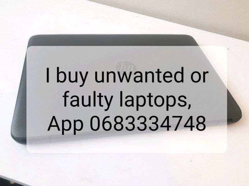 Sell us your faulty or unwanted laptops for cash