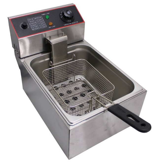 Brand New! Ideal 6L Stainless Steel Single Tank Electric Fryer