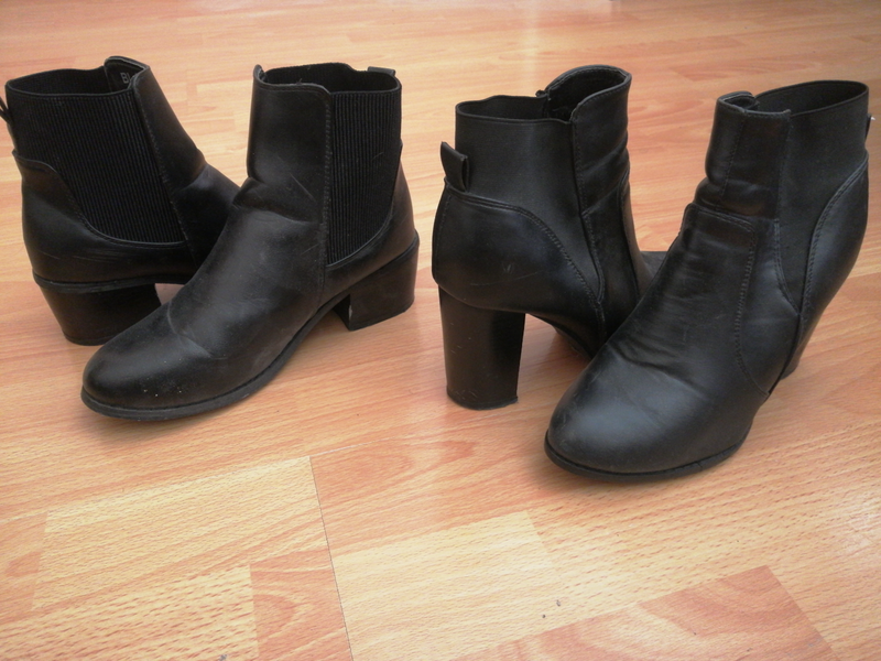 Boots black size 4 and 5
