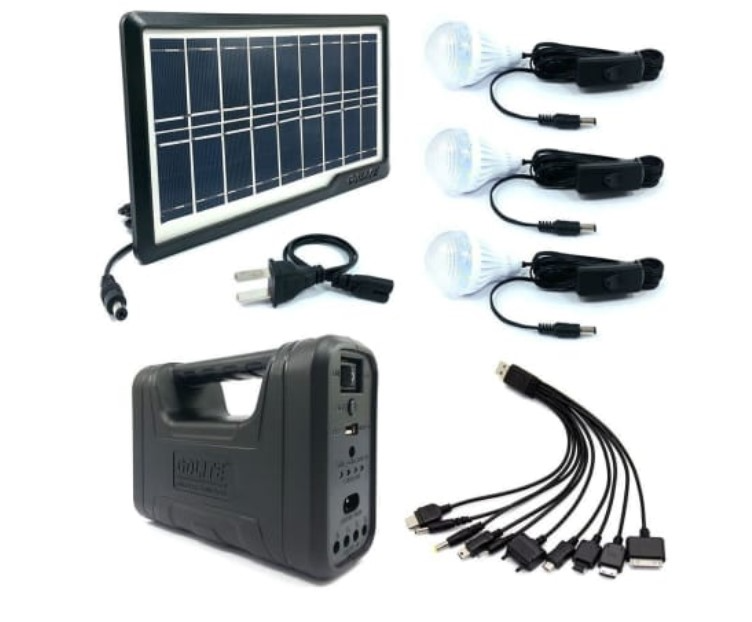 Brand New! Solar Lighting System Kit (Black) GD8017