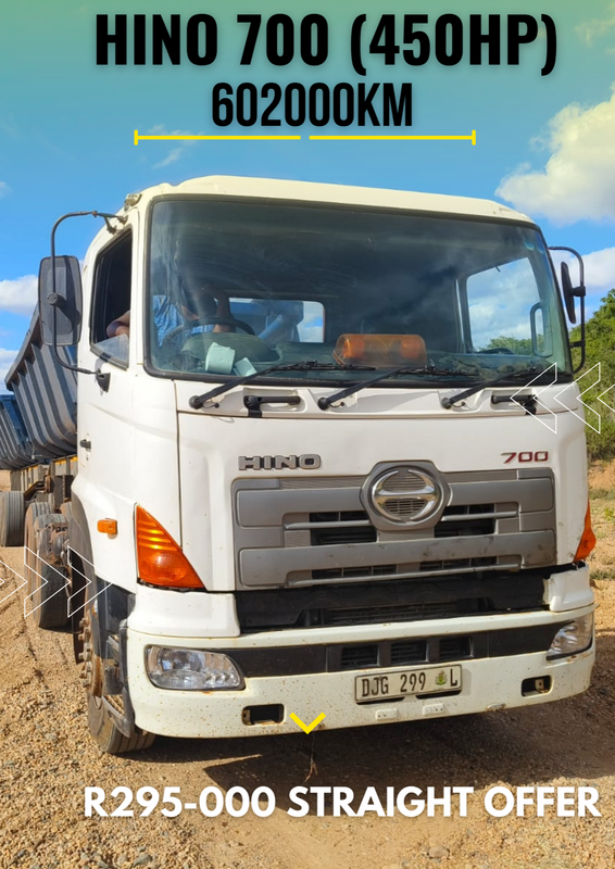 Save Big when you buy this -2005 - HINO 700 Double Axle Truck now -R295k