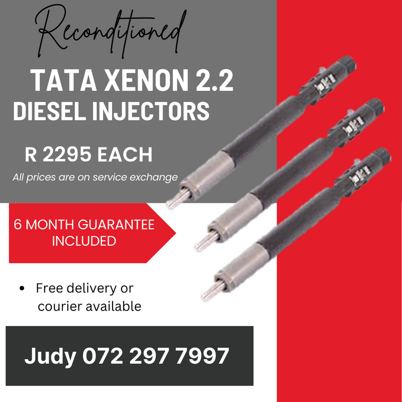 Tata Xenon 2.2 Diesel Injectors for sale on service exchange or to recon