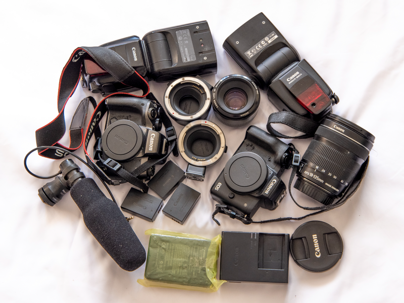 Canon EOS M50 24.1MP and Canon EOS M5 24.1MP Mirrorless Digital Camera Bundle (Video Creator Kit)