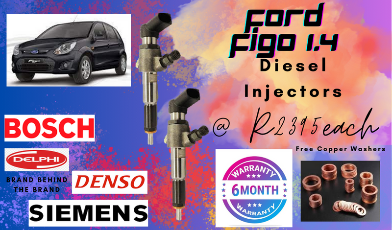 FORD FIGO 1.4 DIESEL INJECTORS/ WE RECON AND SELL ON EXCHANGE