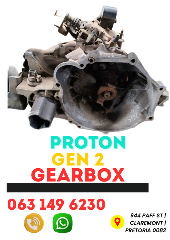Proton gen 2 gearbox R3000 Contact me 063 149 6230