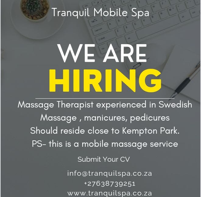 Mobile Massage Therapist Wanted