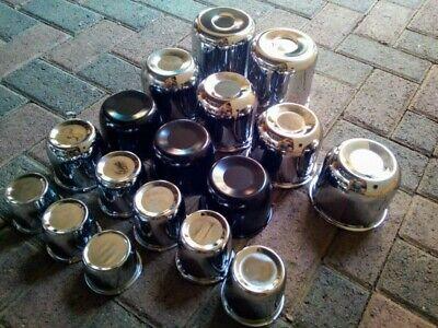 New chrome centre caps in different sizes for trailers, bakkies and vintage/classic cars.