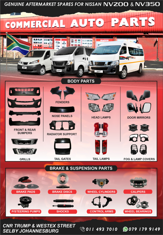 Nissan NV200 &amp; NV350 Impendulo Aftermarket Parts &amp; Spares