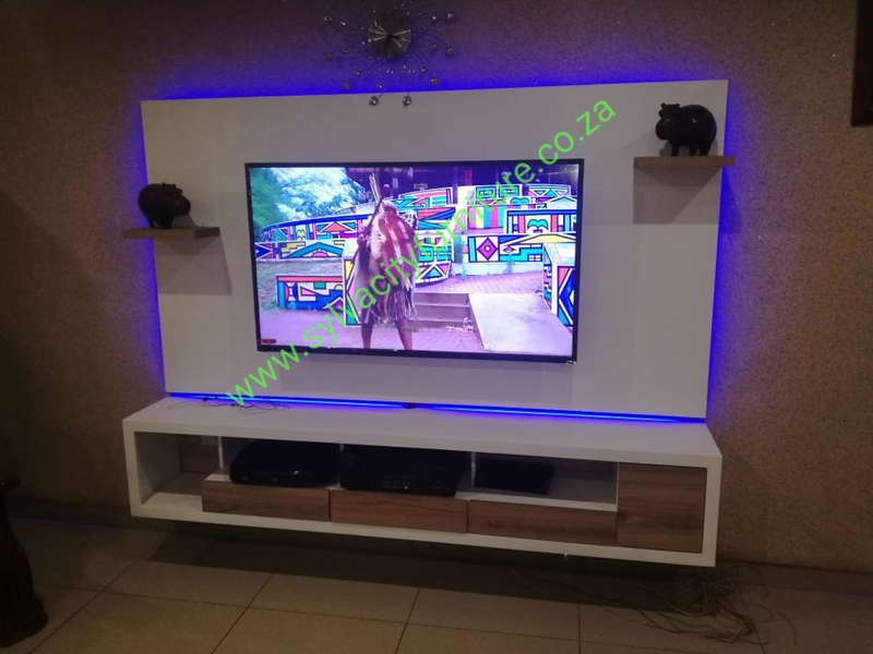 Chic TV Wall Units Available (custom &amp; in-store)