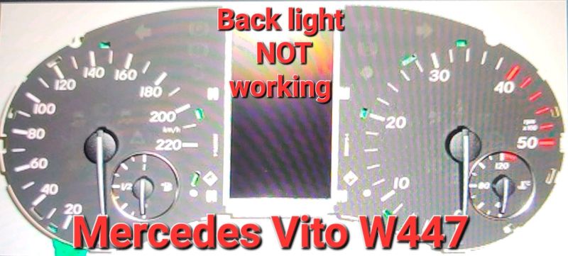 Mercedes Vito W447 no display