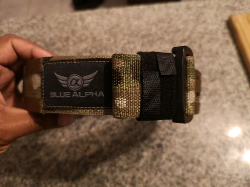 Gun Belt - Blue Alpha Gear 1.75 inch; Molle