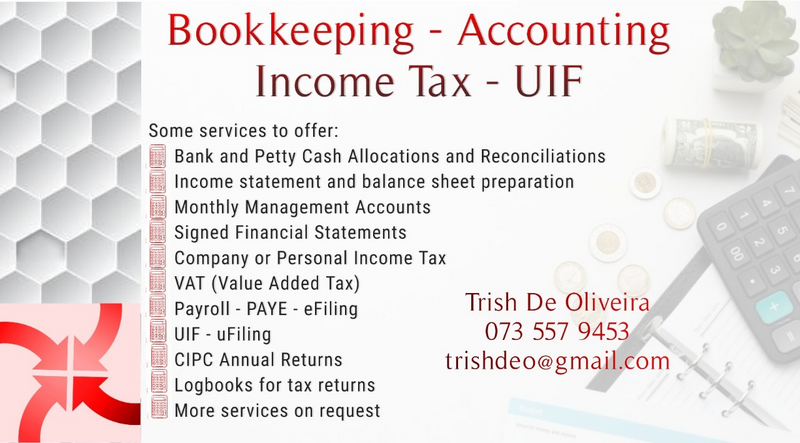 FREELANCE BOOKKEEPER AVAILABLE