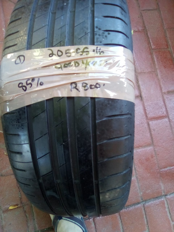 1xGoodyear tyre 205/55/16 85%