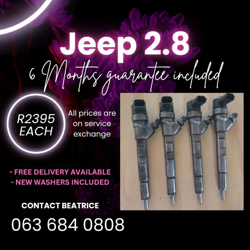 JEEP CHEROKEE 2.8 DIESEL INJECTORS FOR SALE WITH WARRANTY