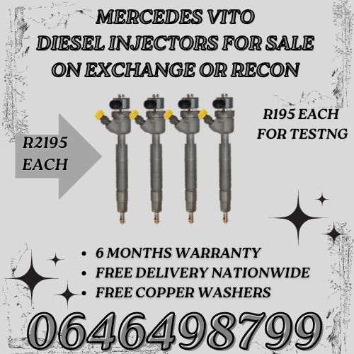 Mercedes Vito diesel injectors for sale n exchange or to recon.