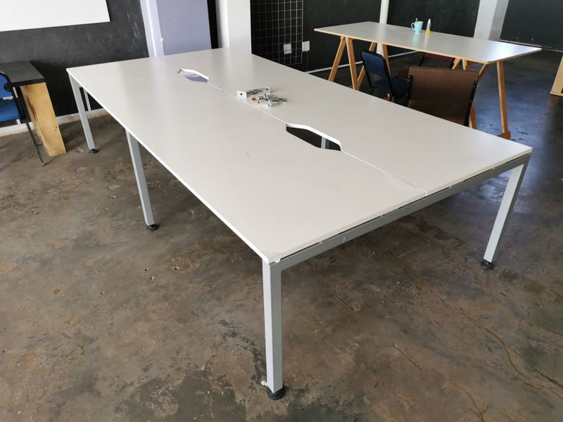 Office table - Connects into 2, 4. With total of 6 tables extend into one large unit.