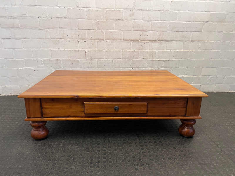 One Drawer Solid Wooden Coffee Table- A48026