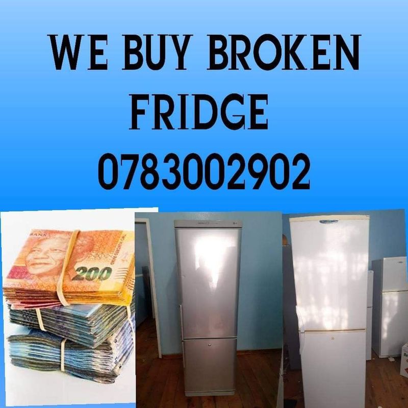 Cash for damage non-working broken fridge