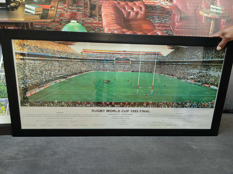 Framed Photo of Rugby World Cup Final 1995 Memorabilia