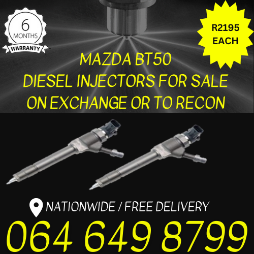 Mazda BT50 Diesel injectors for sale on exchange 6 moths warranty
