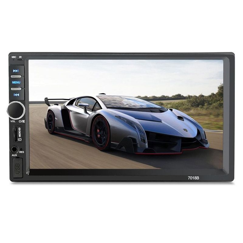 7&#34; double din mp5 player bluetooth aux usb screen mirror touchscreen (brand new sealed)