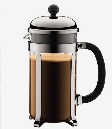 BARGAIN COFFEE made with your REAL Bodum French Press. 4 or 8 cups press Imported- Never been used
