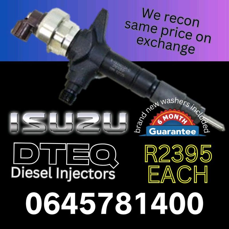 Isuzu Dteq Diesel Injectors for sale