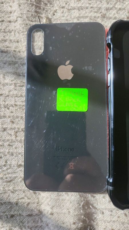 Iphone x back glass cover with Tool and camera lens