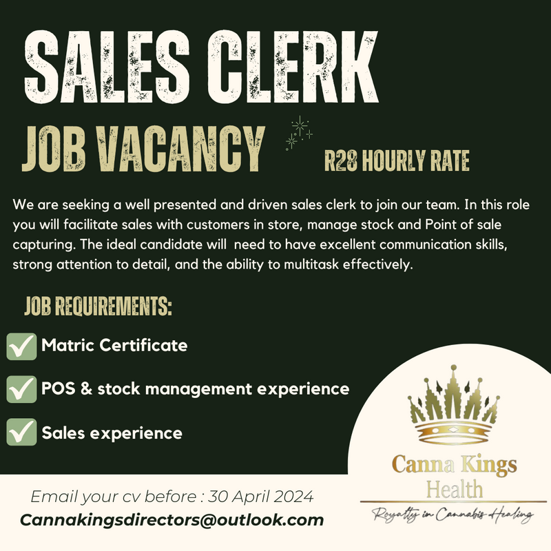 Retail Salesclerk Job Vacancy