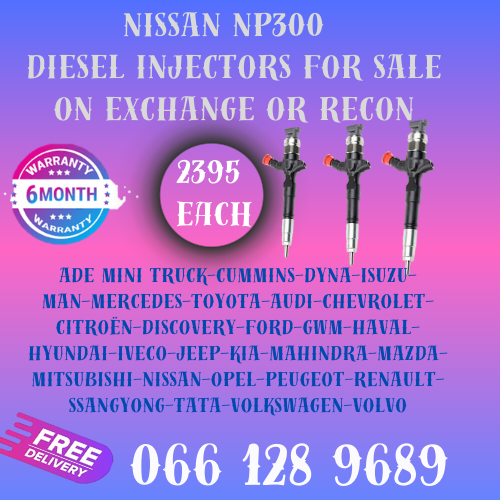 NISSAN NP300 DIESEL INJECTORS FOR SALE ON EXCHANGE WITH FREE COPPER WASHERS