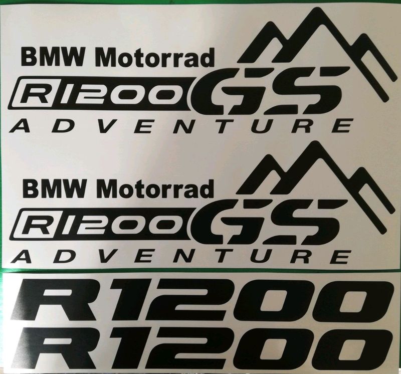 R1200 GS motorrad Beak / pannier graphics decals vinyl stickers